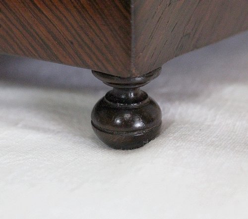 Piccola Scatola in Legno Impiallacciato, Epoca Napoleone III - XIX