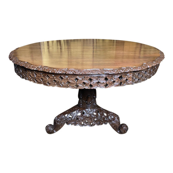 Dining Table - Indonesian Pedestal Table