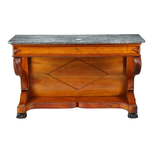 Large console en merisier, XIXème siècle