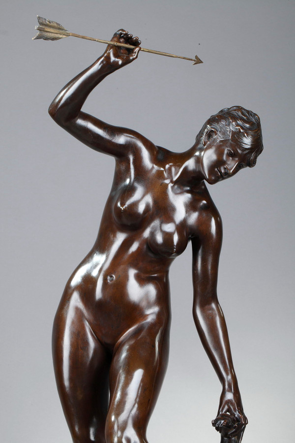 Scultura in bronzo, "Venere e Amore"
