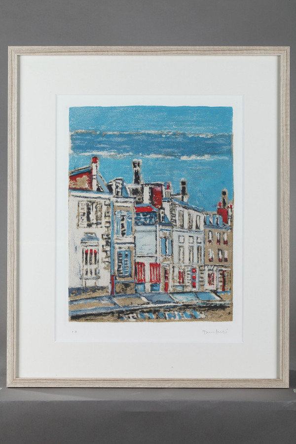 Four engravings of Paris by Orfeo Tamburi for the series Paris 20+1