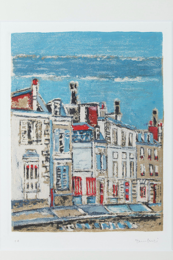 Four engravings of Paris by Orfeo Tamburi for the series Paris 20+1