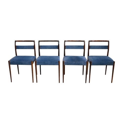 Suite de 4 Chaises Scandinaves – 1960