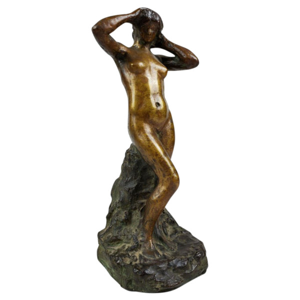 Georges LAETHIER (1875-1955) "Female nude" Bronze print with double patina Signed