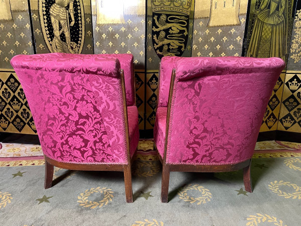 Paire De Fauteuils Bergères époque Art Déco