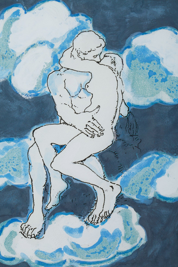Incisione “Omaggio a Rodin” di Orfeo Tamburi nella collezione Paris 20+1