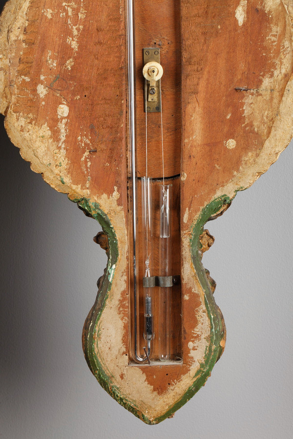 Steingarten-Barometer-Thermometer aus der Zeit Ludwigs XV