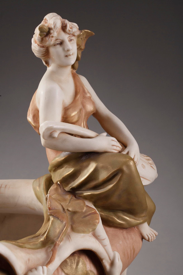 Large Royal Dux Cup, Art Nouveau Period