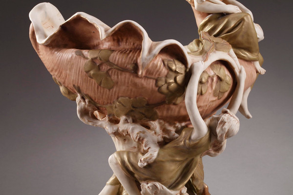 Large Royal Dux Cup, Art Nouveau Period
