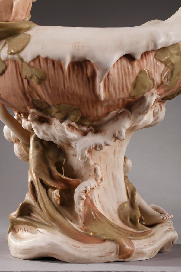 Large Royal Dux Cup, Art Nouveau Period