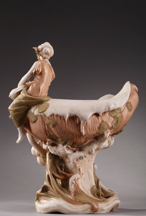 Large Royal Dux Cup, Art Nouveau Period