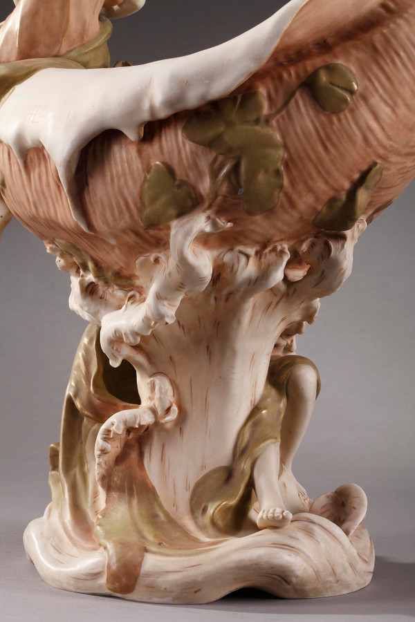 Large Royal Dux Cup, Art Nouveau Period
