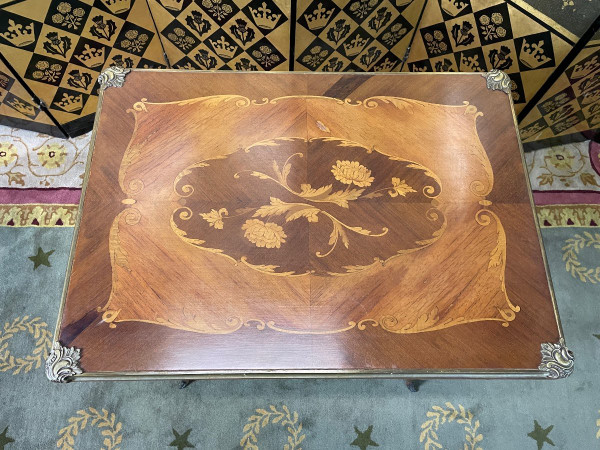 Louis XV Style Marquetry Games Table