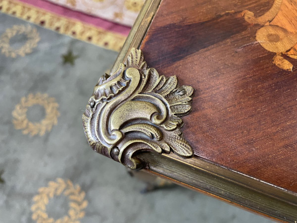 Louis XV Style Marquetry Games Table