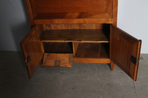 Antique walnut folding secretaire from the late 18th century. Louis XVI. Size 95 x 39 h 139. Restore