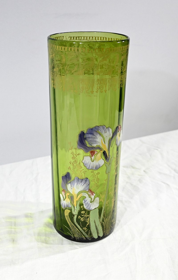 Vaso Legras “Les Iris”, Art Nouveau – Fine XIX secolo