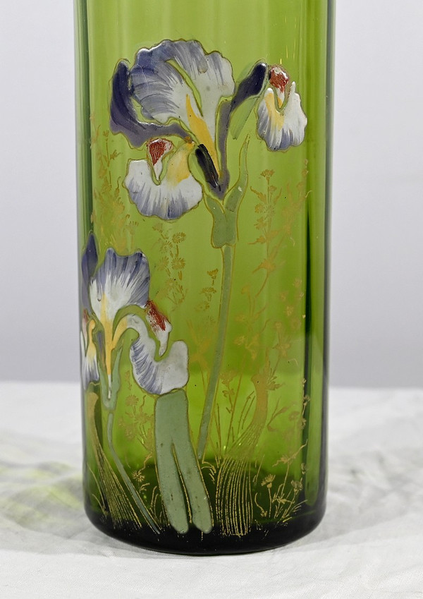 Vaso Legras “Les Iris”, Art Nouveau – Fine XIX secolo
