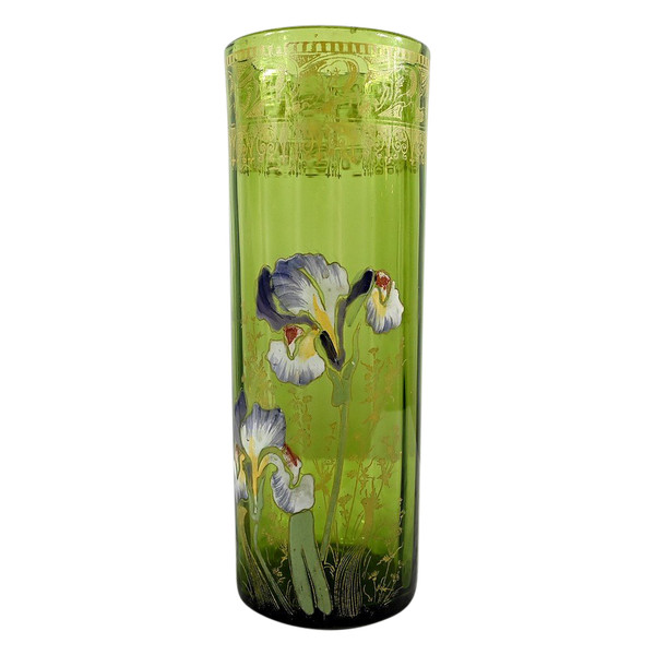 Vase Legras «Les Iris», Art Nouveau – Fin XIXe