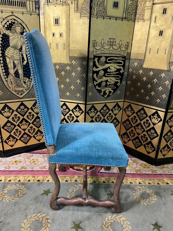 Suite De 6 Chaises De Style Louis XIII - Os De Mouton