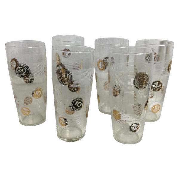 Verre à orangeade années 60