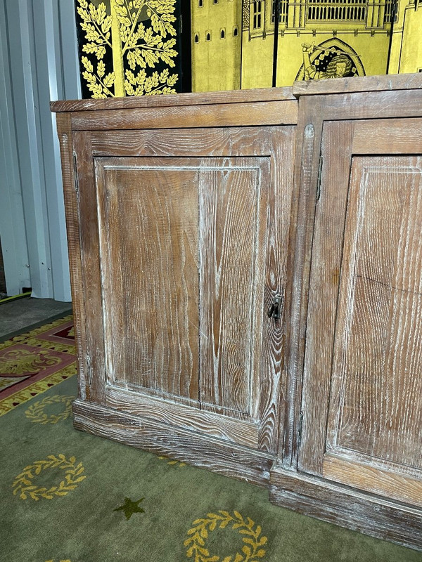 Sideboard In Solid Limed Oak 1950
