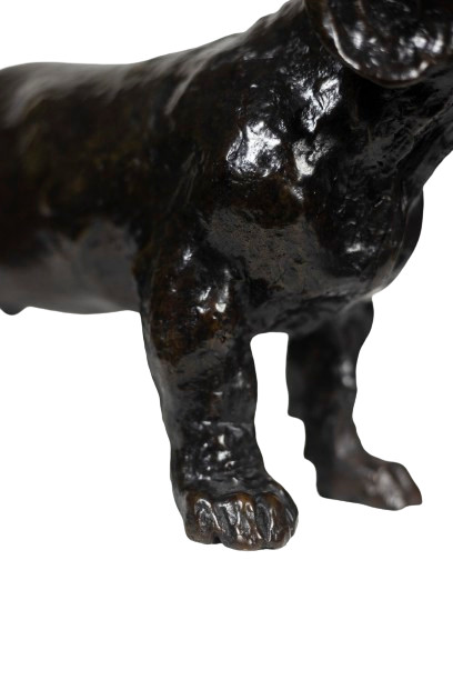 François Pompon. „Dog Basset TOC“, Bronze, Druck von 2006.