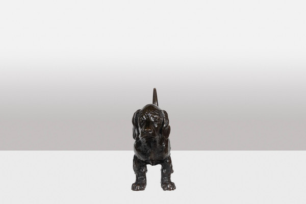 François Pompon. „Dog Basset TOC“, Bronze, Druck von 2006.