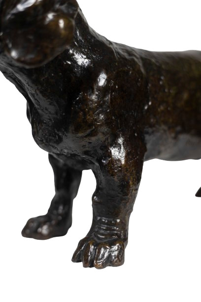 François Pompon. „Dog Basset TOC“, Bronze, Druck von 2006.