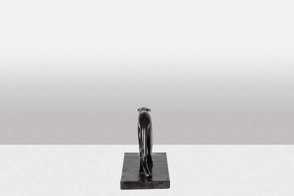 François Pompon. « Panthère noire », bronze, tirage de 2006.