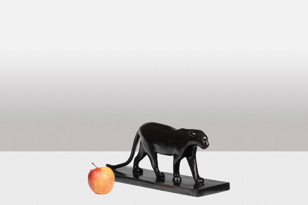 François Pompon. « Panthère noire », bronze, tirage de 2006.