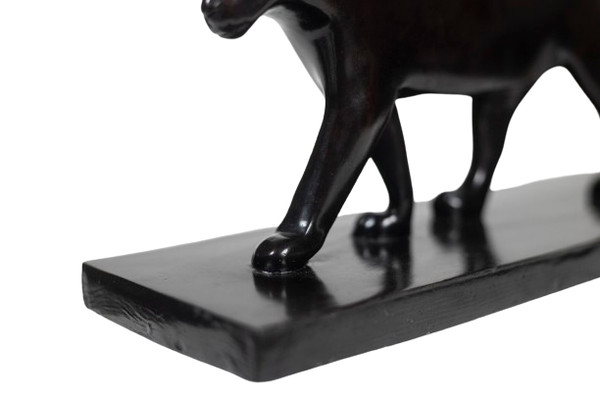 François Pompon. « Panthère noire », bronze, tirage de 2006.