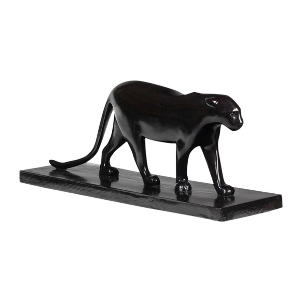 François Pompon. « Panthère noire », bronze, tirage de 2006.
