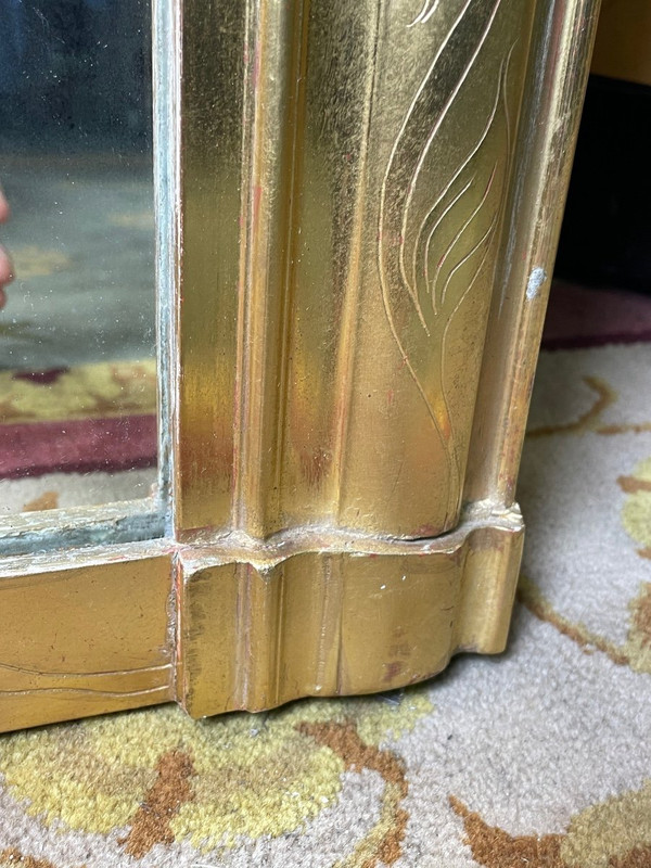 Louis Philippe Mirror With Gold Leaf