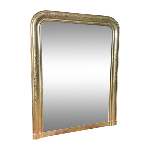 Louis Philippe Mirror With Gold Leaf