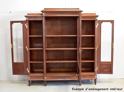 Libreria in mogano, stile Luigi XVI - Fine XIX secolo