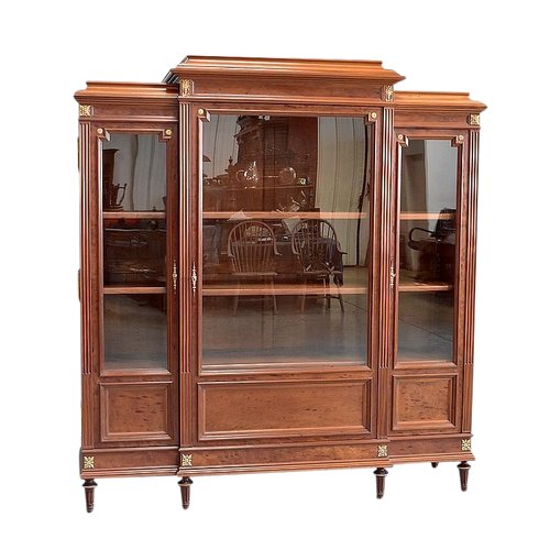 Mahogany Bookcase, Louis XVI Style - Late 19th Century