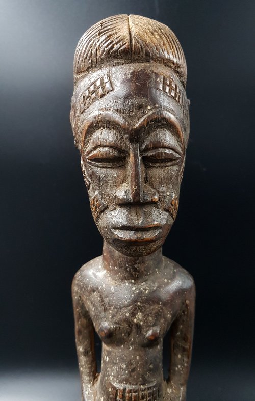Baoulé Männliche Figur - Elfenbeinküste - Mitte des 20. Jahrhunderts