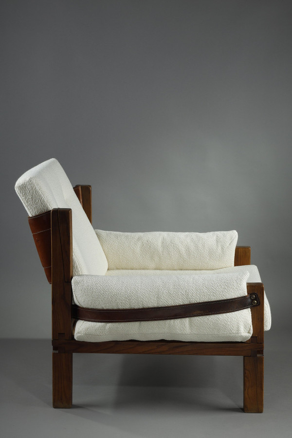 Armchair by Pierre CHAPO from the 1970s, S15 MODEL
