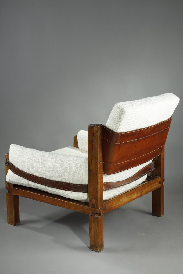 Armchair by Pierre CHAPO from the 1970s, S15 MODEL