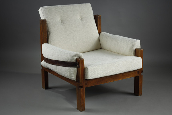 Armchair by Pierre CHAPO from the 1970s, S15 MODEL