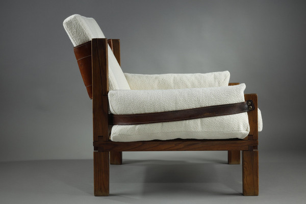 Armchair by Pierre CHAPO from the 1970s, S15 MODEL