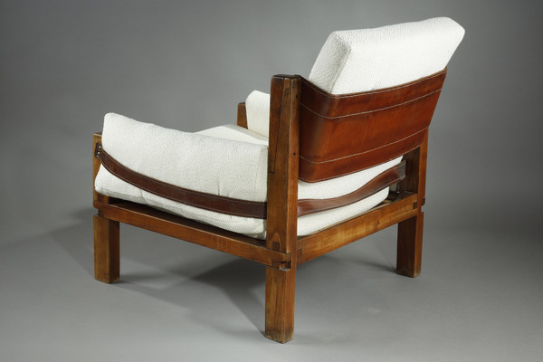 Armchair by Pierre CHAPO from the 1970s, S15 MODEL