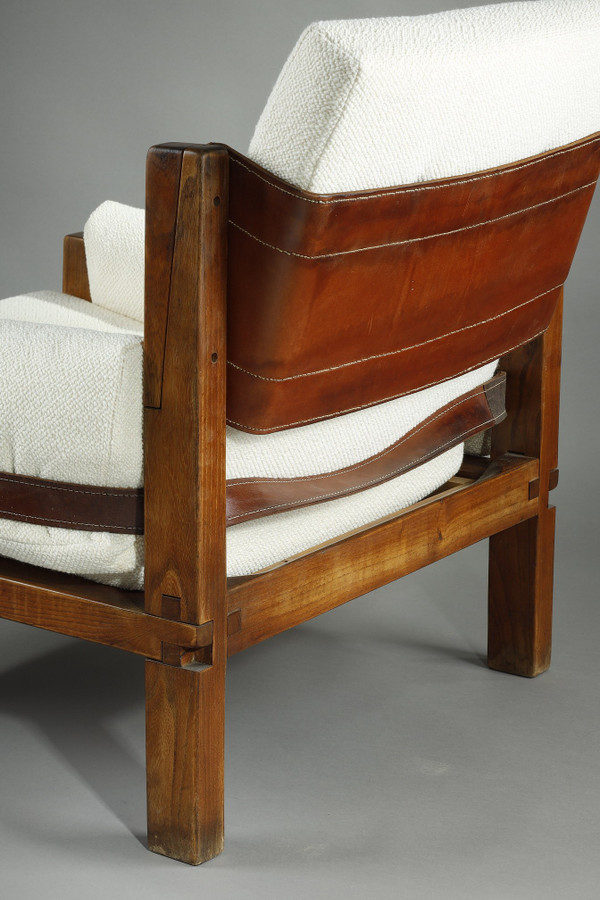 Armchair by Pierre CHAPO from the 1970s, S15 MODEL