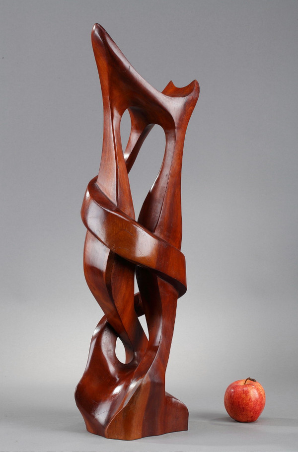 Monoxyle sculpture in exotic wood "Tango"