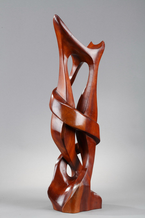 Monoxyle sculpture in exotic wood "Tango"