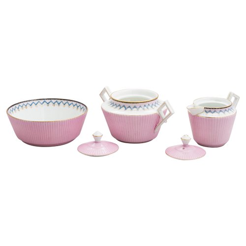 Service de café russe pour 12 personnes. Kuznetsov, Riga, 1864-1880
