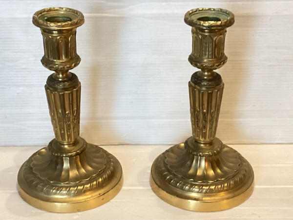 Pair of Louis XVI candlesticks