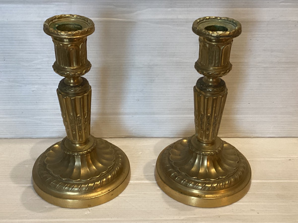 Pair of Louis XVI candlesticks