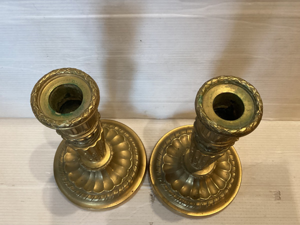 Pair of Louis XVI candlesticks