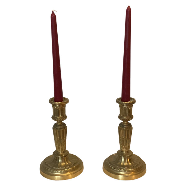 Pair of Louis XVI candlesticks